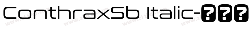 ConthraxSb Italic字体转换
